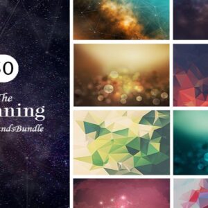 5 words: 50 Stunning Backgrounds — Extended License