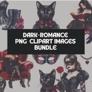 50 Dark Romance PNGs — Commercial License