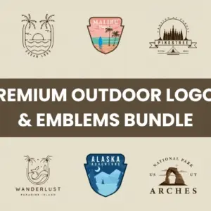 50 Outdoor Logos and Emblems — Extended License
