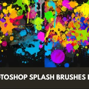 50 Photoshop Splash Brushes Bundle – Extended License