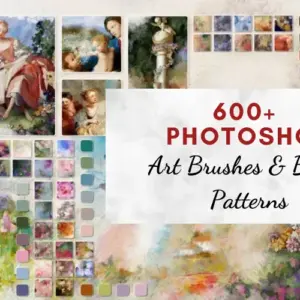 600+ Photoshop Art Brushes — Extended License