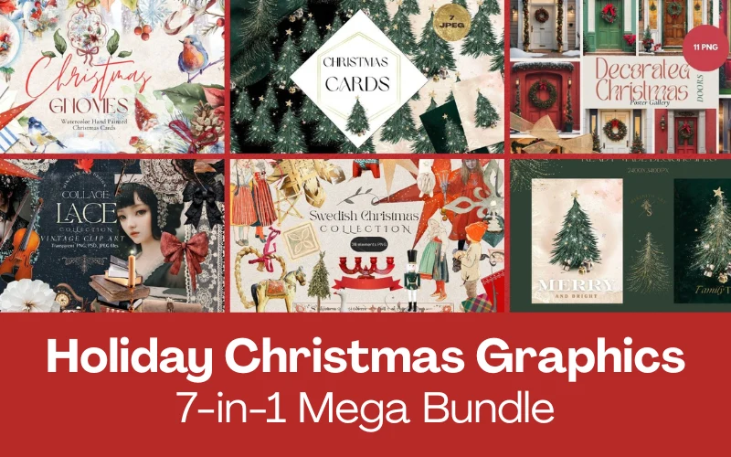 7-in-1 Christmas Graphics Mega Bundle