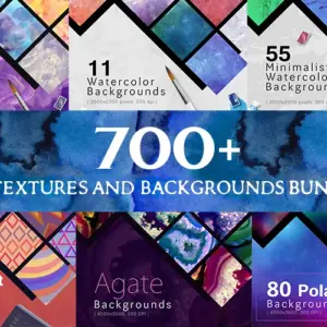 700+ Textures & Backgrounds — Extended License