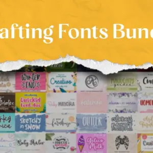 71 Craft Fonts Bundle — Extended License