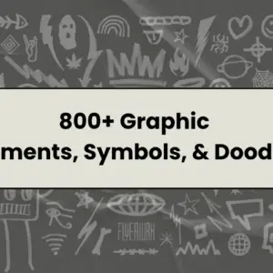 800+ Graphics, Symbols & Doodles — Extended License