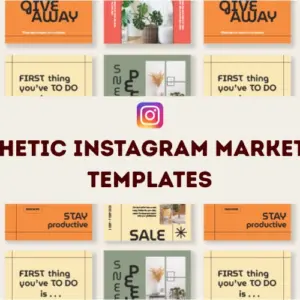 Aesthetic Instagram Marketing Templates — Extended License