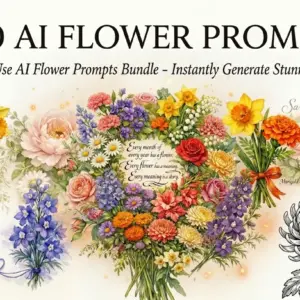 AI Flower Prompts with Commercial License