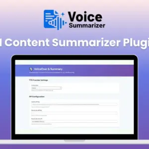 AI Voice Summarizer Plugin — Lifetime Access