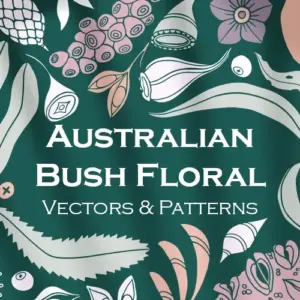 Australian Bush Floral Vector Bundle — Extended License