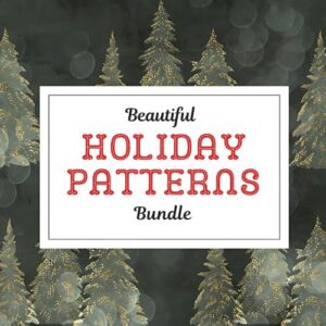 Beautiful Holiday Patterns: Festive Design Bundle (6 words)
