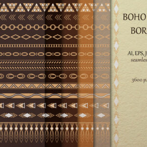 Boho Style Tribal Border Collection Freebie