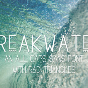 Breakwater Triangle Sans Font — Extended License