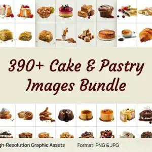 Cake and Pastry Images — Commercial License