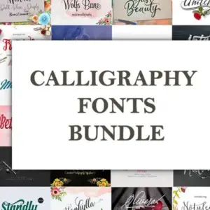 Calligraphy Fonts Bundle — Extended Commercial License