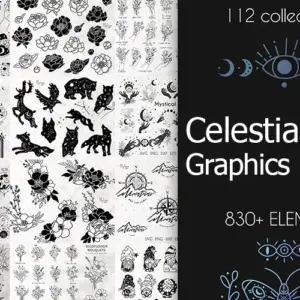 Celestial SVG Graphics Bundle — Extended License