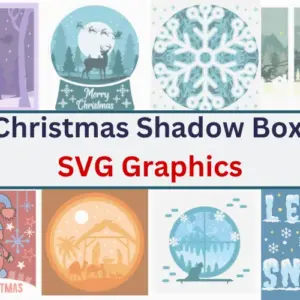 Christmas Shadow Box SVG Bundle Extended License
