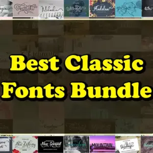 Classic Fonts Bundle — Extended License