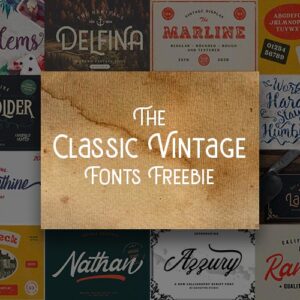 Classic Vintage Fonts Freebie — Extended License