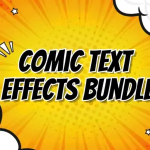 Comic Text Effects Pack — Commercial License