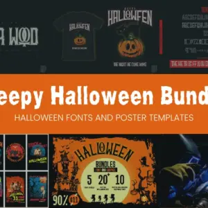 Creepy Halloween Fonts and Posters