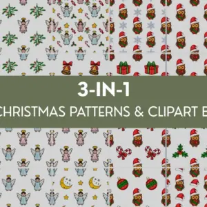 Cute Christmas Clipart Bundle — Commercial License