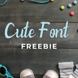 Cute Font Freebie with Extended License