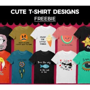 Cute T-Shirt Designs Freebie — Extended License