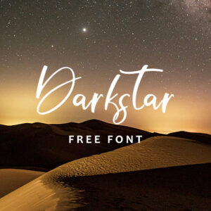 Darkstar Free Font — Extended License Included