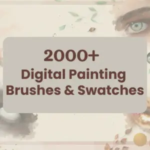 Digital Painting Brushes, Swatches — Extended (5 words)