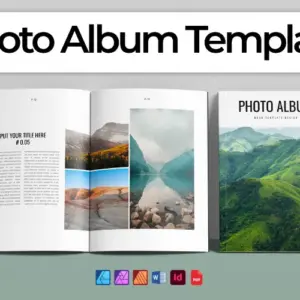 Editable Photo Album Template - Extended License