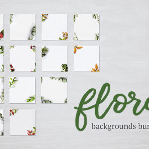Floral Backgrounds Bundle — 10+ Designs