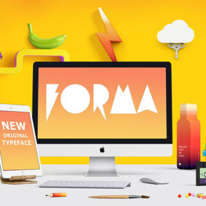 Forma Sharp Free Font — Extended License