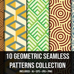 Free 10 Seamless Geometric Patterns