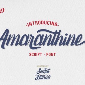 Free Amaranthine Vintage Script Font — Extended License