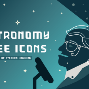 Free Astronomy Icons Honoring Stephen Hawking