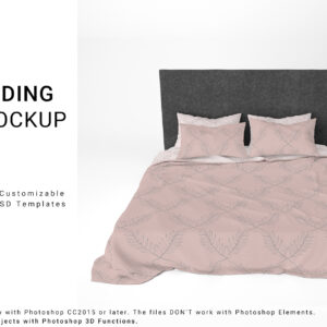 Free Bed Linens Mockup Set - Extended License