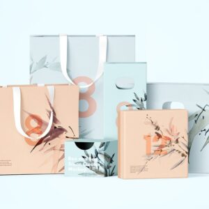 Free Box and Bag Scene Creator Mockup