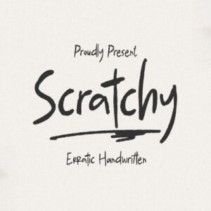 Free Erratic Scratchy Handwritten Font