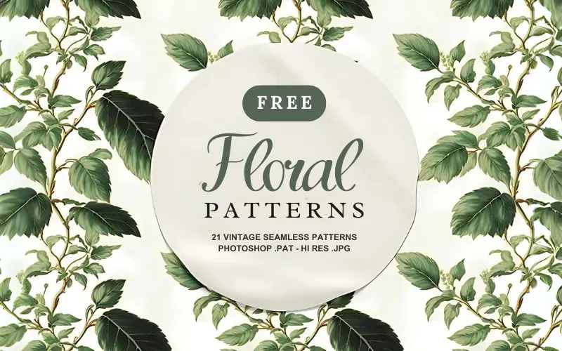Free Floral Patterns Bundle — Extended License