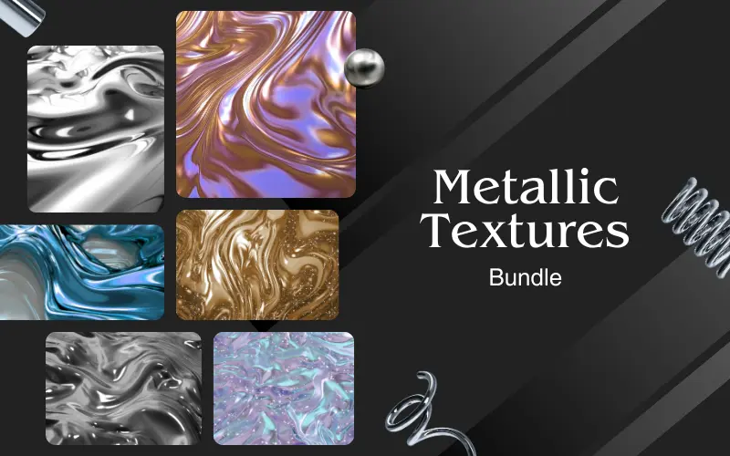 Free Metallic Textures Bundle — Extended License