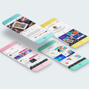 Free Minimalistic Phone Mockups with Extended License