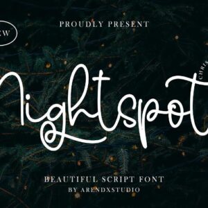 Free Nightspot Script Font — Extended License