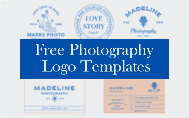 Free Photography Logo Templates — Extended License