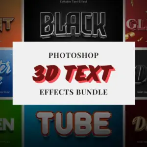 Free Photoshop 3D Text Effects Bundle