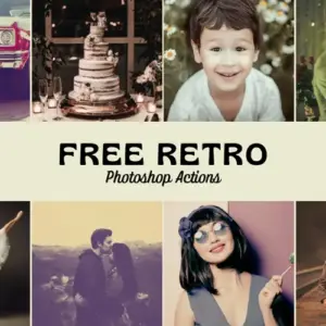 Free Retro Photoshop Actions — Extended License