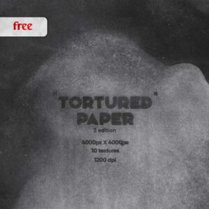 Free Tortured Paper Textures v2 — Extended License