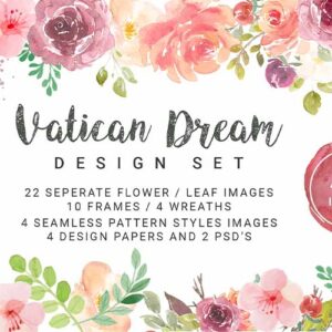 Free Vatican Dream Watercolor Vector Elements