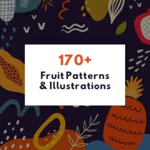 Fruit Patterns and Illustrations Bundle — Extended License