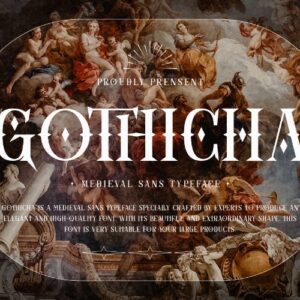 Gothicha Medieval Sans Free Font Extended License