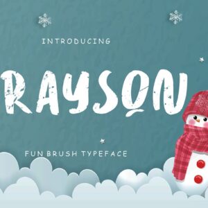 Grayson Fun Brush Typeface Extended License